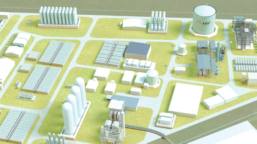 Rendering of HIF Global’s e-fuels project in Chile