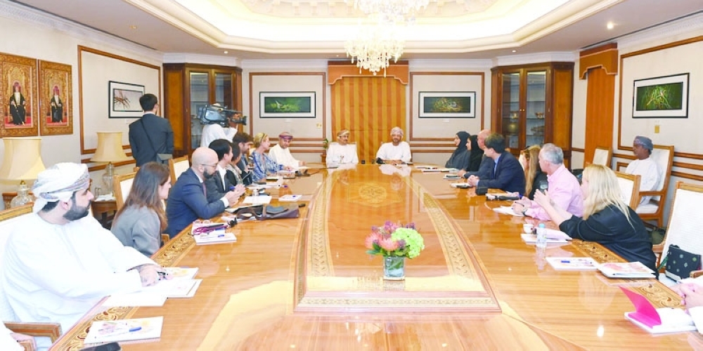 During the meeting, the Foreign Minister affirmed the Sultanate of Oman's foreign policy's role in supporting peace and stability efforts. - ONA