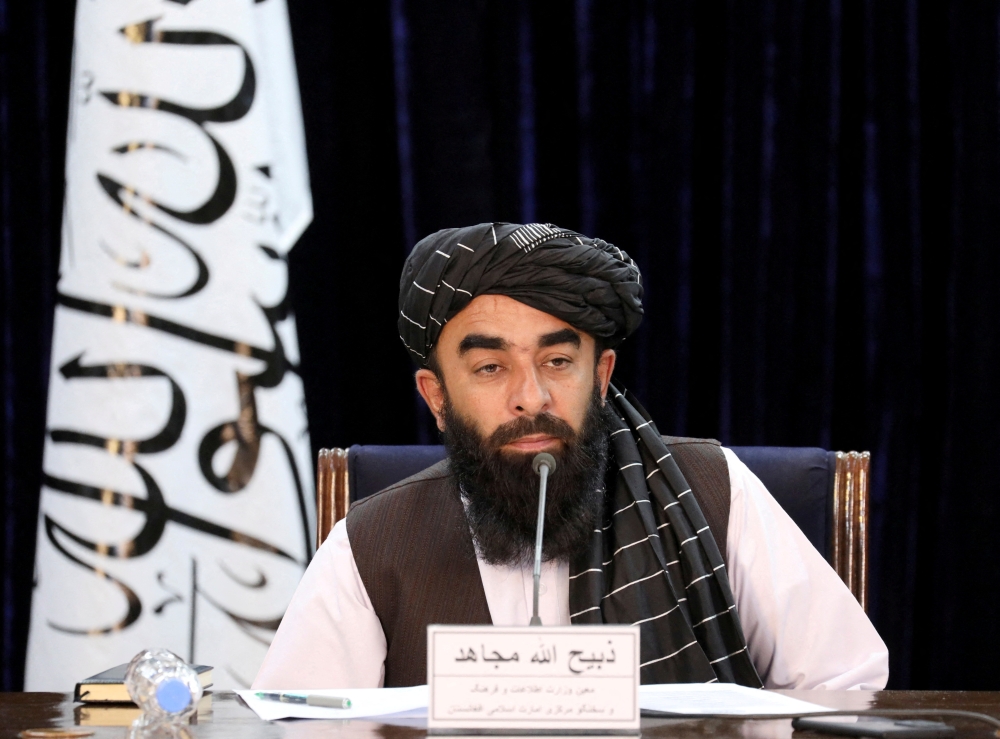  Taliban spokesman Zabihullah Mujahid 