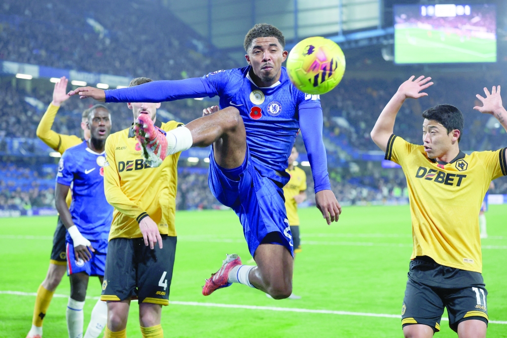 Chelsea's Wesley Fofana in action. — Reuters 