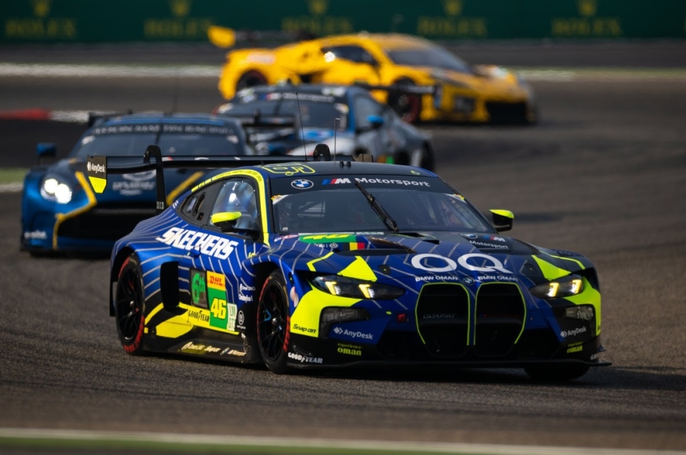 Al Harthy during the Bahrain International Circuit race. 