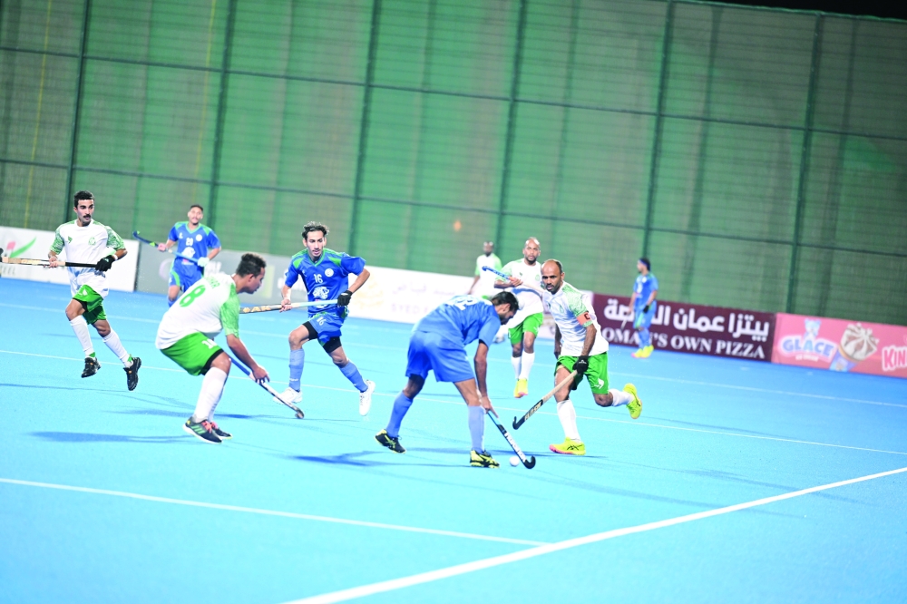 Ahli Sidab vs Sohar, semifinal of His Majesty the Sultan's Hockey Cup.