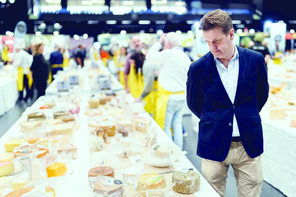 Cheeses for the competition.