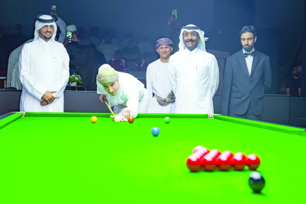 Chairman of the Oman Billiards and Snooker Committee, expressed his delight at the patronage of His Highness Sayyid Dr Kamil for the championship’s inauguration.