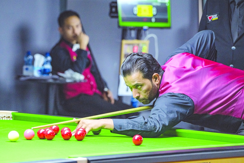 Action at the Snooker World Cup singles in Muscat.