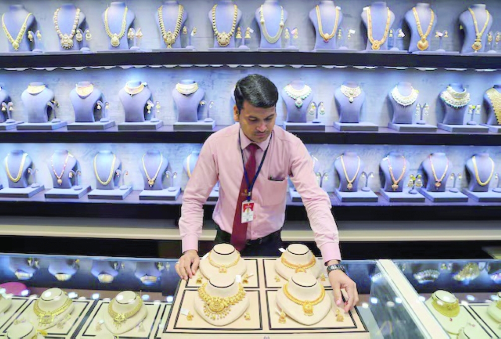 The dollar index firmed near a two-week high, making gold more expensive for holders of other currencies.— Reuters  