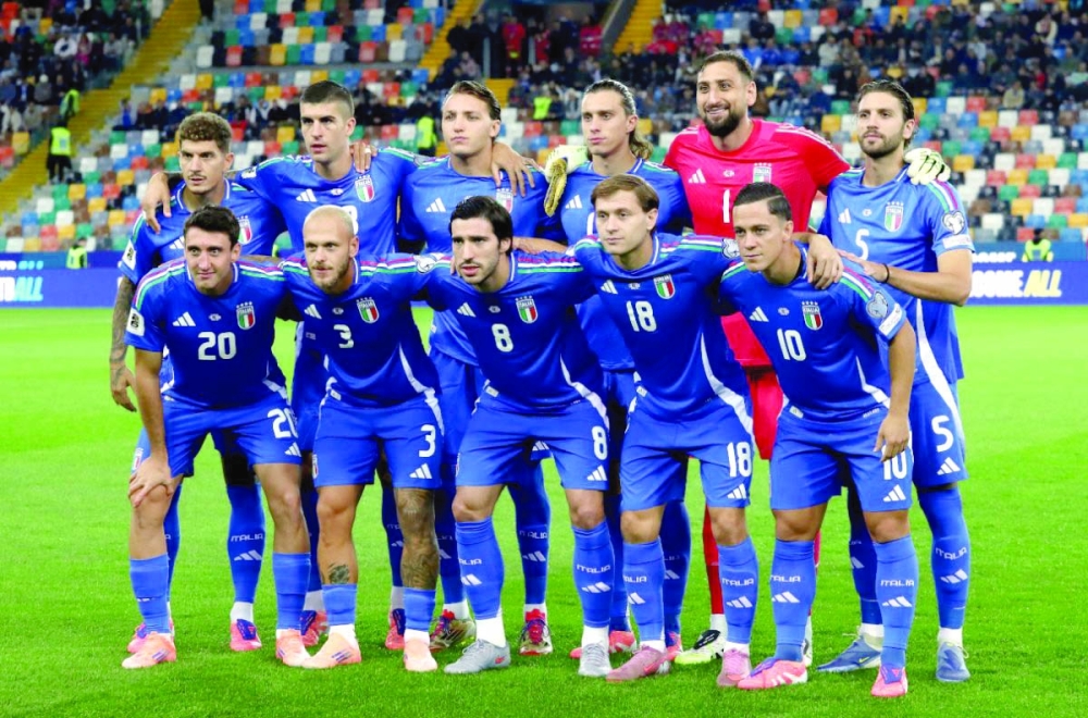 Italy will take on Northern Ireland on March 26 next year at an Italian venue that is yet to be confirmed, after to the draw made in Zurich on Thursday.