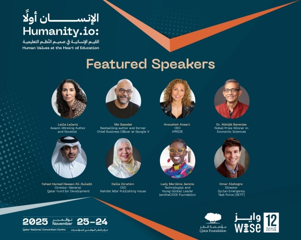 WISE 12 unveils global speaker lineup for ‘Humanity.io’ Summit in Doha