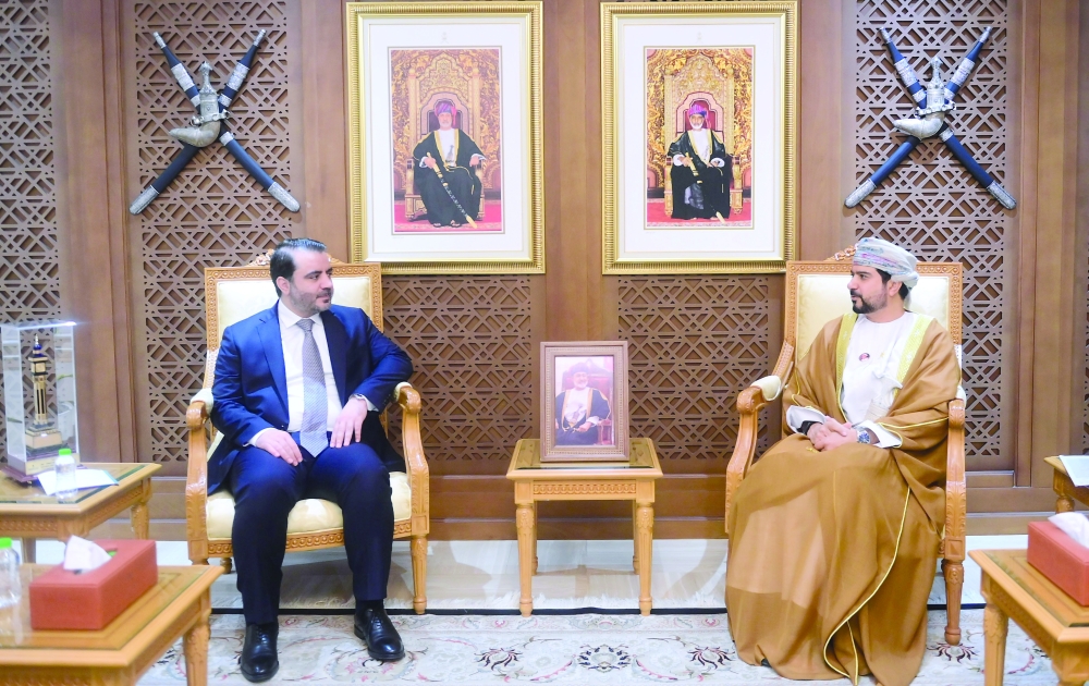 Qais bin Mohammed al Yousef with Asaad Hassan al Shaibani