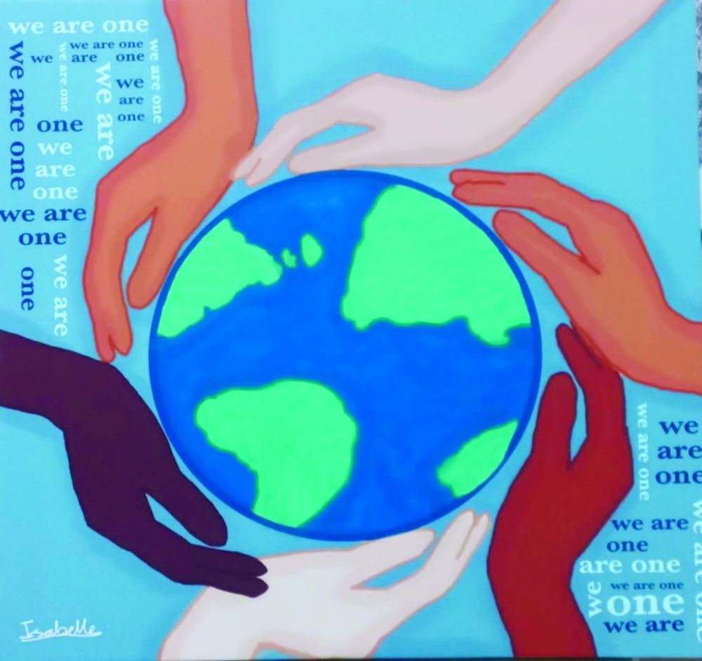 Works of young student artists who took part in the Annual Student Art Show (ASAS) 2025