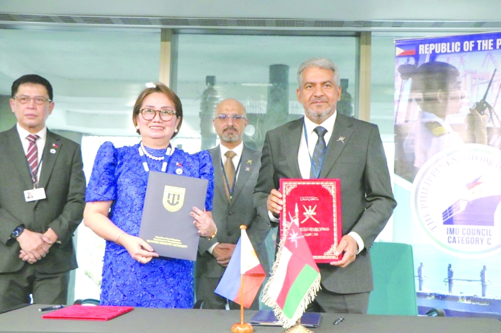 Oman and the Republic of the Philippines signed an MoU on the mutual recognition of seafarers’ certificates.
