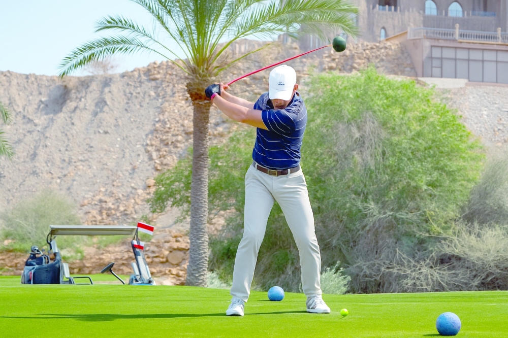 A player in action during the National Day Championship.