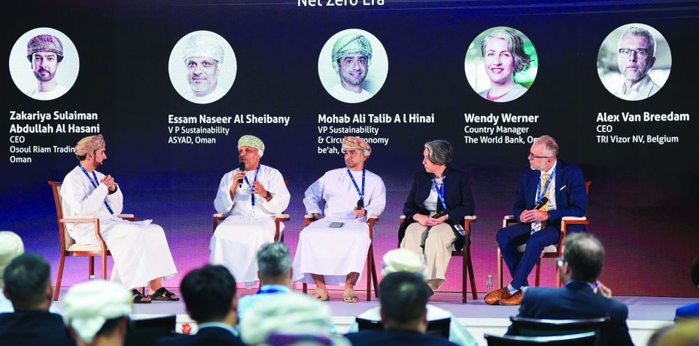 Al Duqm’s competitive advantage begins with its distinctive renewable-energy potential: Panellists attending the session on “The Green Blueprint — Manufacturing in the Net Zero Era”.