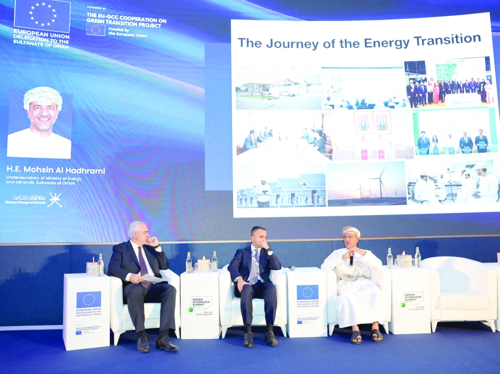 Organised by the Ministry of Energy and Minerals, the programme featured the Oman–EU Green Hydrogen Forum, held in partnership with the EU-GCC Green Transition Cooperation Project funded by the European Union.