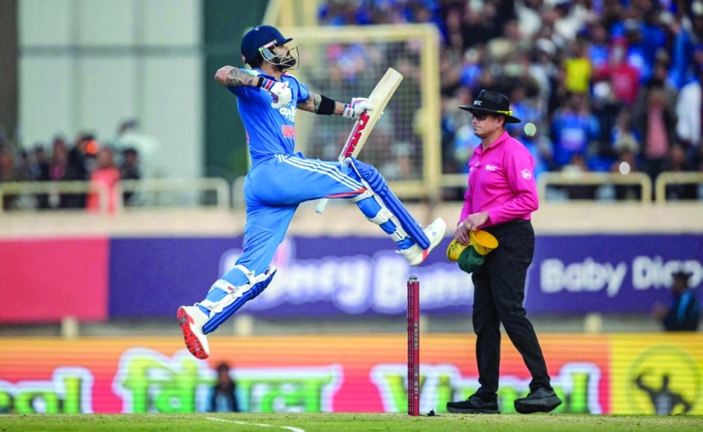 Kohli's 135 came off 120 balls and he shared a second-wicket partnership of 136 with fellow stalwart Rohit Sharma.