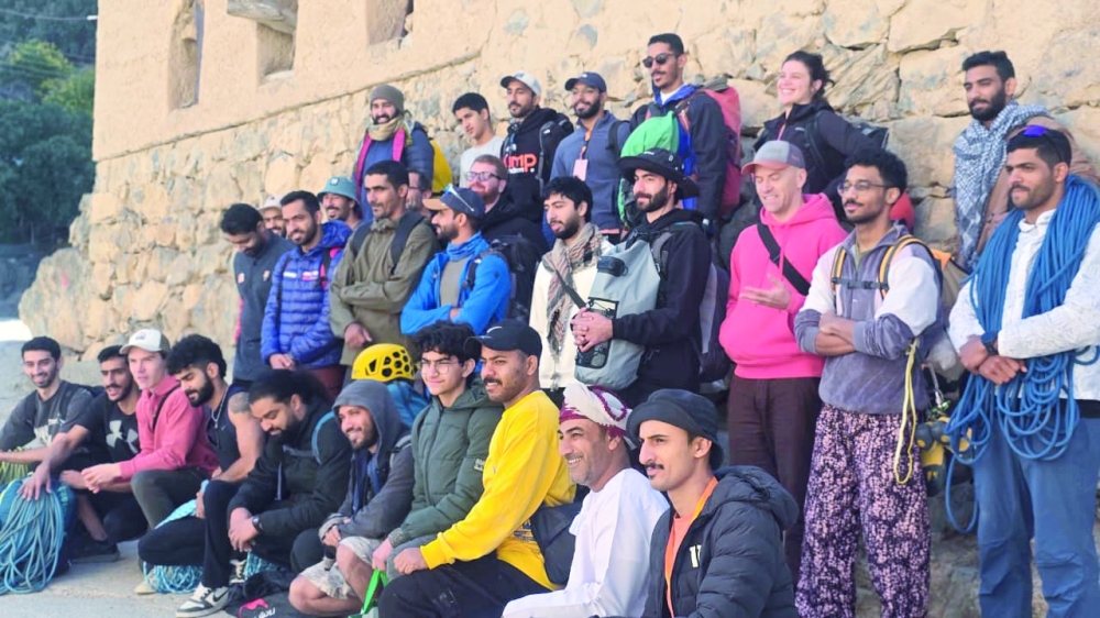 As many as 67 climbers from 13 different countries, along with representatives from several tourism companies from Saudi Arabia and Lebanon took part in the ‘Oman Cliffs’ event.
