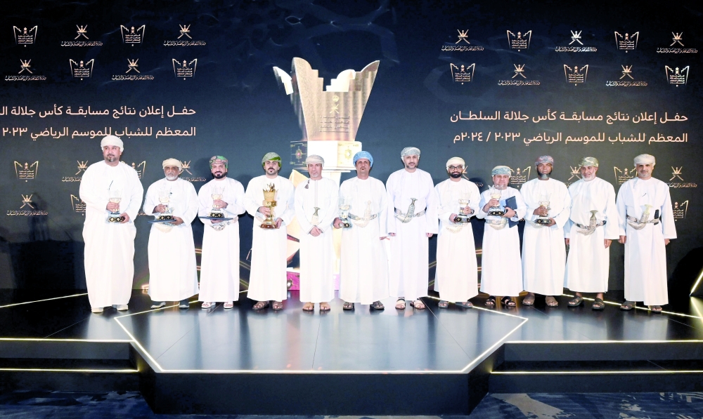 In the HM Cup for Youth awards, Seeb Club lifted the cup as the champions, while Salalah Club came second, with Saham Club in the third position. — Saleh al Sharji