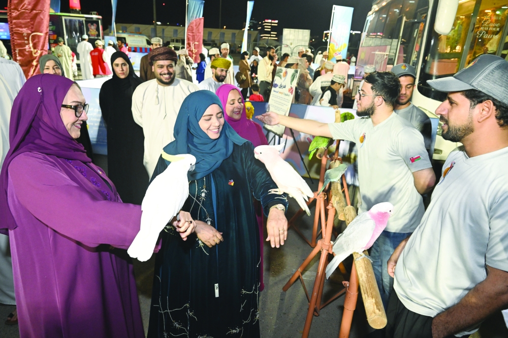 Dr Laila al Najjar, Minister of Social Development, tours the stalls.