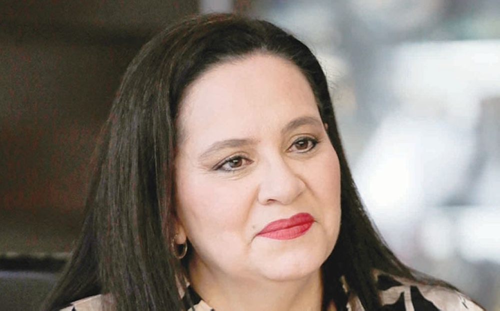 Ana Garcia, wife of Honduran ex-president Juan Orlando Hernandez, during an interview, in Tegucigalpa. — Reuters