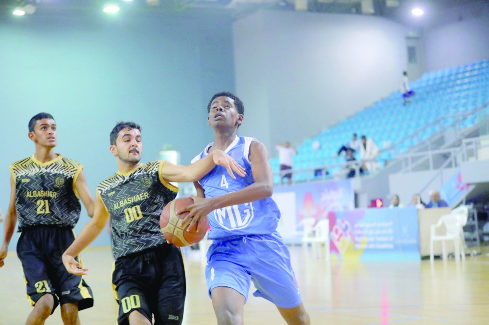 Al Amerat Club earned a dominant 94–18 victory over Al Bashayer. — Ammar al Musafir