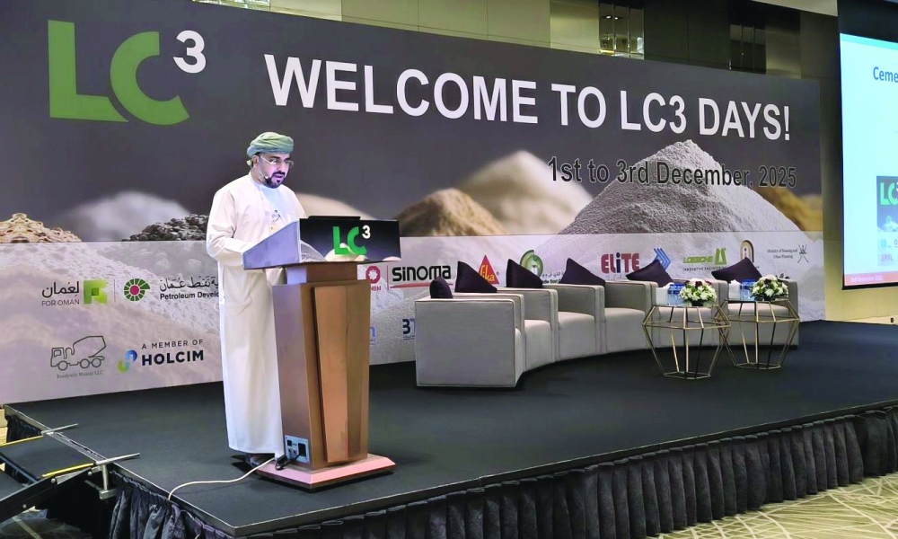 
Dr Hilal al Dhamri, CEO and Founder of the Middle East Calcined Clay, addressed the attendees. 