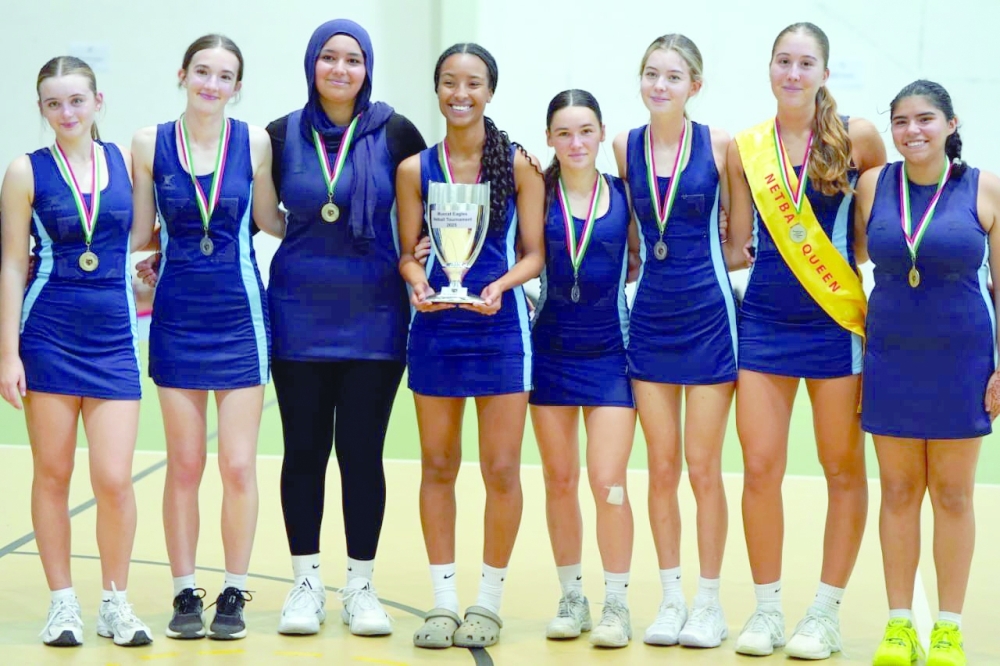 
British School Muscat Team finished runners-up. 