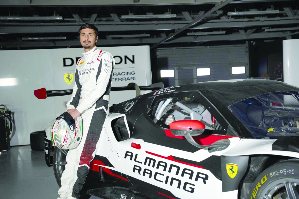 
The Omani star teams up with the experienced British racing duo of Chris Froggatt and Ben Tuck to drive an Al Manar by Dragon Racing Ferrari 296 GT3 for the first time. 
