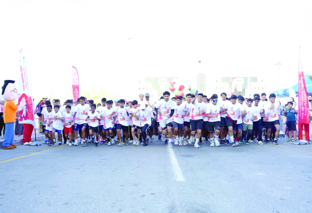 The run was held at Al Khuwair Square near the Flagpole area and featured two main routes, 2 km and 5 km.