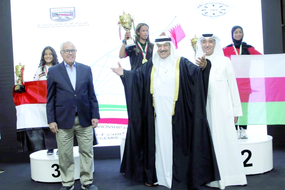 Tarteel al Hassani won silver medal in the Optimist category.