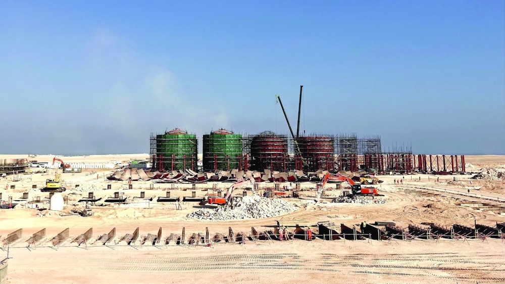 Tank capacity taking shape at Duqm SEZ as part of ACME Group’s green ammonia project.