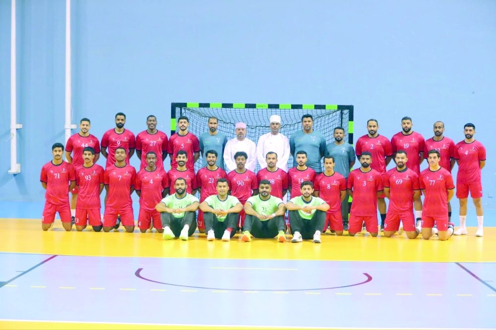 Oman National Handball indoor team.