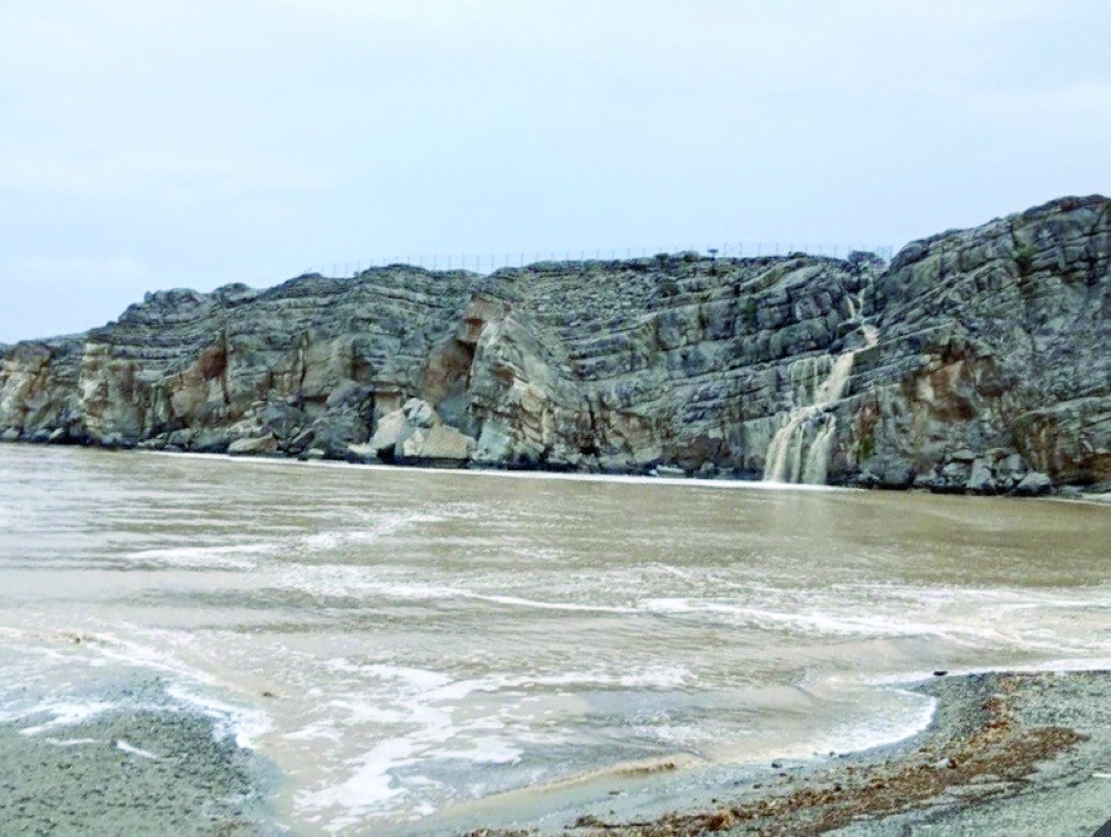 There is a possibility of flash floods and active downdrafts.