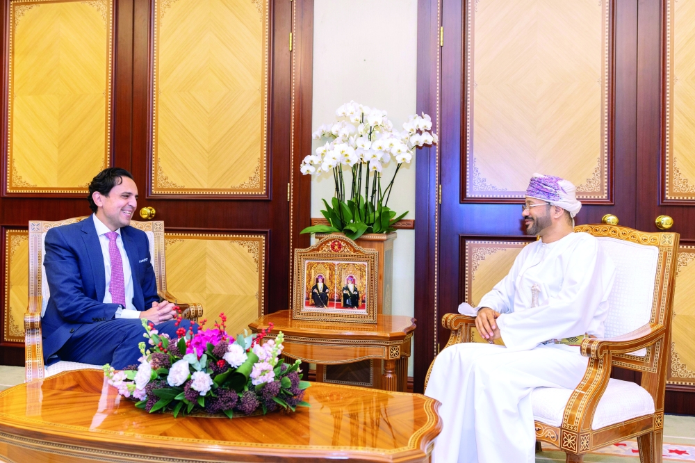 During the separate meetings, Sayyid Badr extended a warm welcome to the ambassadors. - ONA