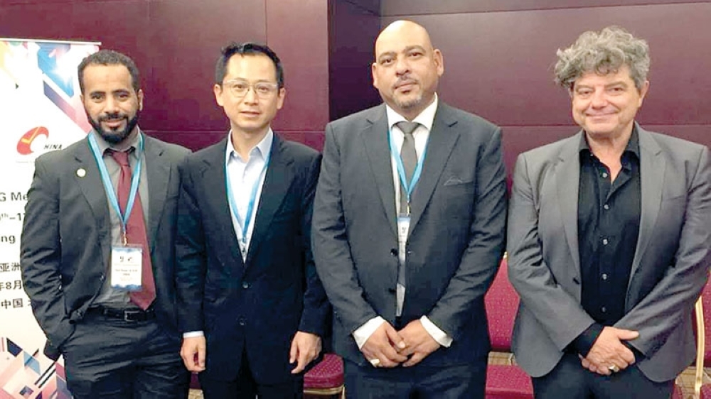 OSSC Chairman Saud bin Nasser al Aufi with other officials in Thailand.