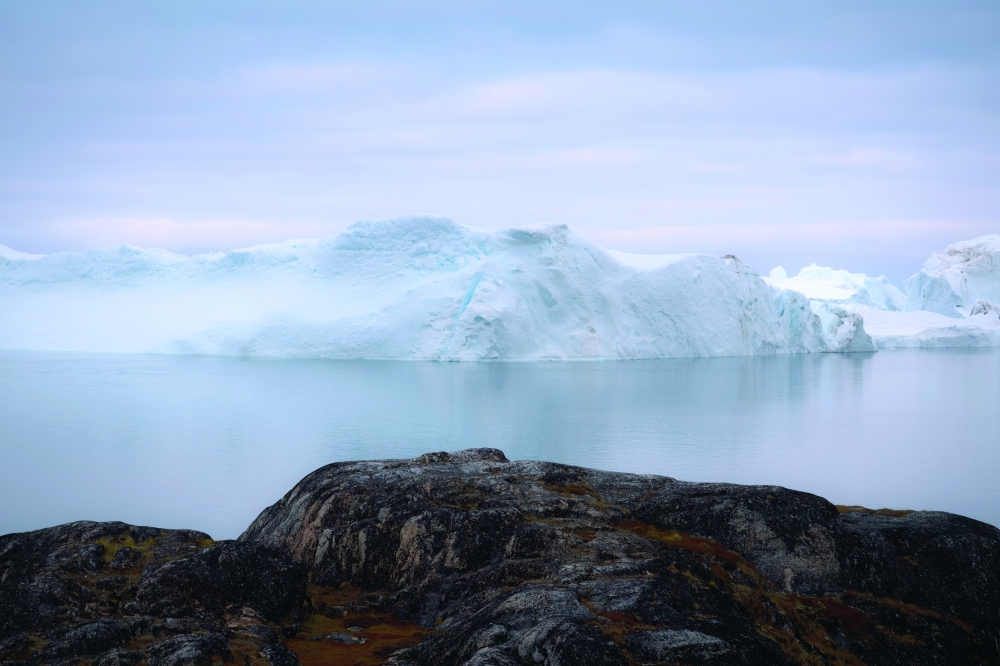 Glaciers near the town of Ilulisat in Greenland. — NYT photo