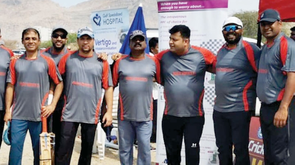 Oman Dentist Cricket Team celebrates anniversary.