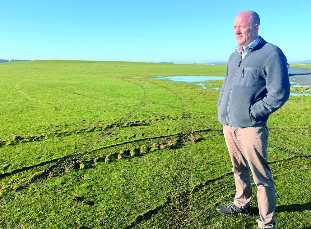 Cathal Berry, a former Irish army special forces member, stands on The Curragh plain, the location set for Ireland's largest military base, west of Dublin. — AFP