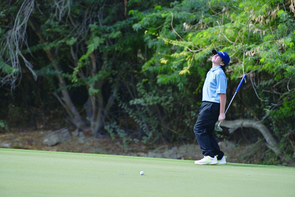 In the boys’ under-16 individual championship, Daniel Sokolov of Qatar captured the gold medal with 139 strokes. — Faisal al Balushi