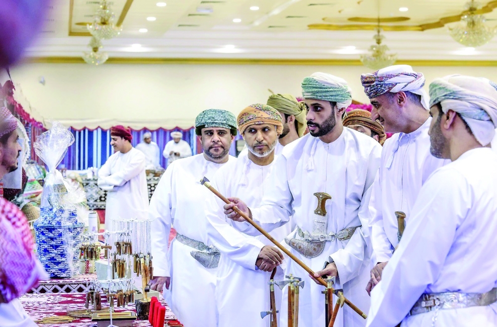 The exhibition showcased local craftsmen who showcased traditional crafts of Musandam.