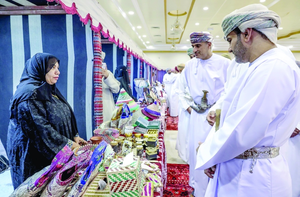 The exhibition showcased local craftsmen who showcased traditional crafts of Musandam.
