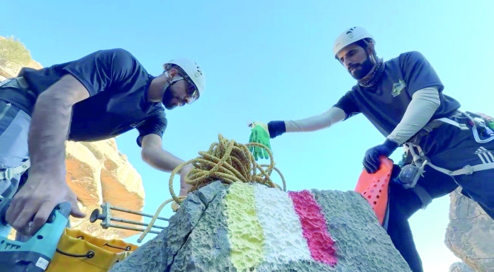  Works included replacing old supports with 48 stainless steel anchors