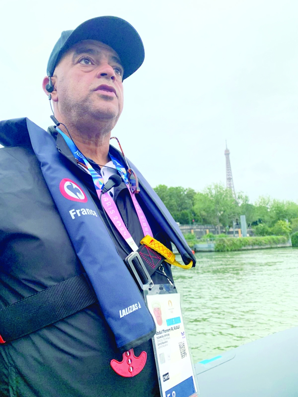 Abdulmunim al Alawi holds a gold card in swimming refereeing.