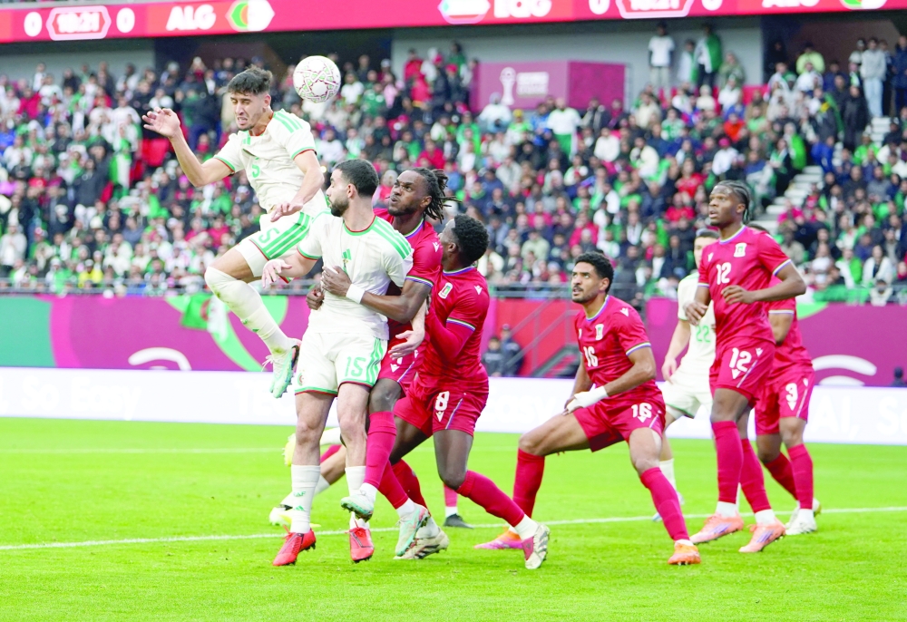 Soccer Football - CAF Africa Cup of Nations - Morocco 2025 - Group E - Equatorial Guinea v Algeria - Moulay El Hassan Stadium, Rabat, Morocco - December 31, 2025 Algeria's Zineddine Belaid scores their first goal REUTERS/Stringer