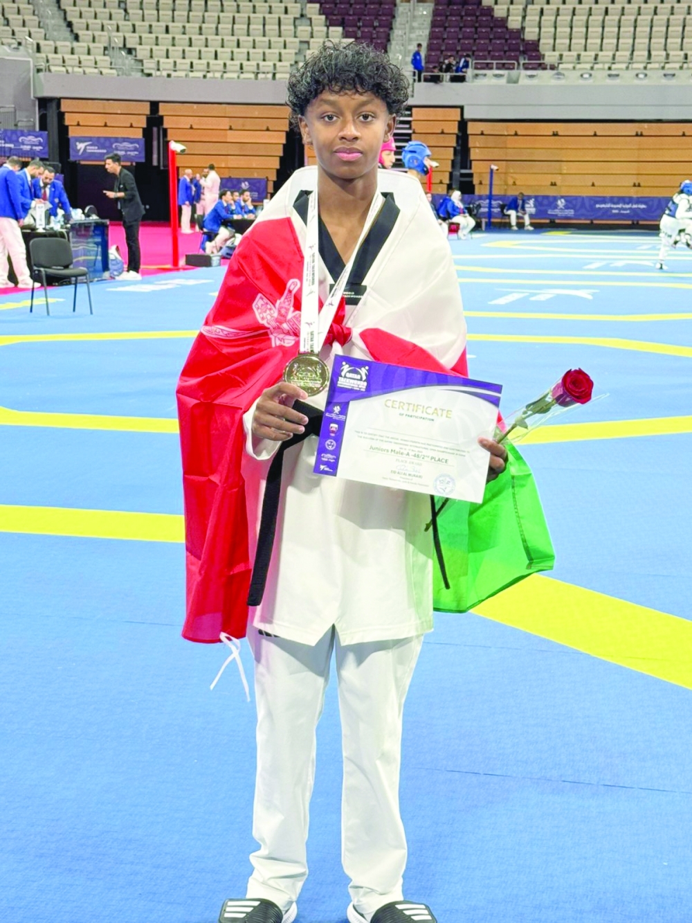 Al Muhannad al Balushi in his last international event.