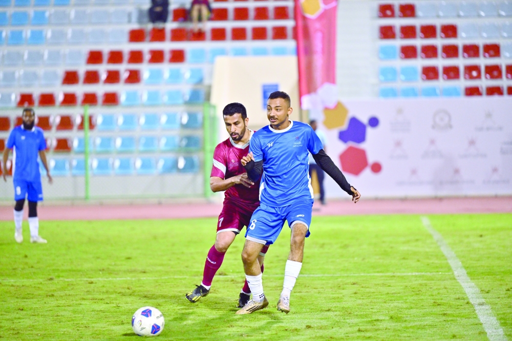 The Ministry of Finance secured a 1–0 victory over the Authority of Projects, Tenders & Local Content. — Faisal al Balushi