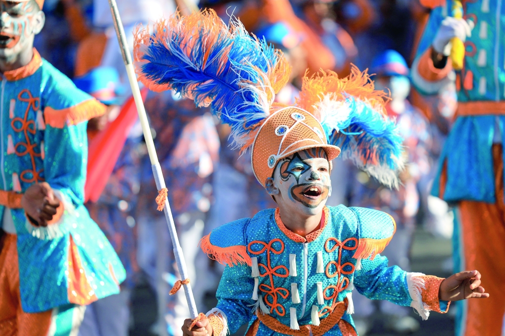Performers take part in the annual Cape Town Minstrel Carnival parade, in Cape Town, South Africa. — Reuters