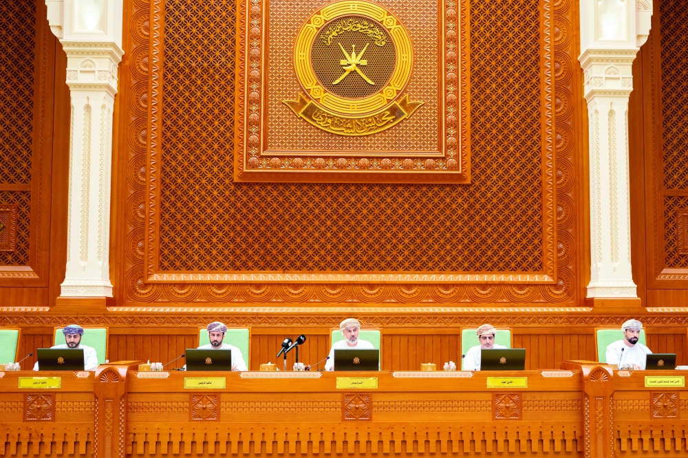 The session was chaired by Khalid bin Hilal al Maawali, Chairman of Majlis Ash’shura.