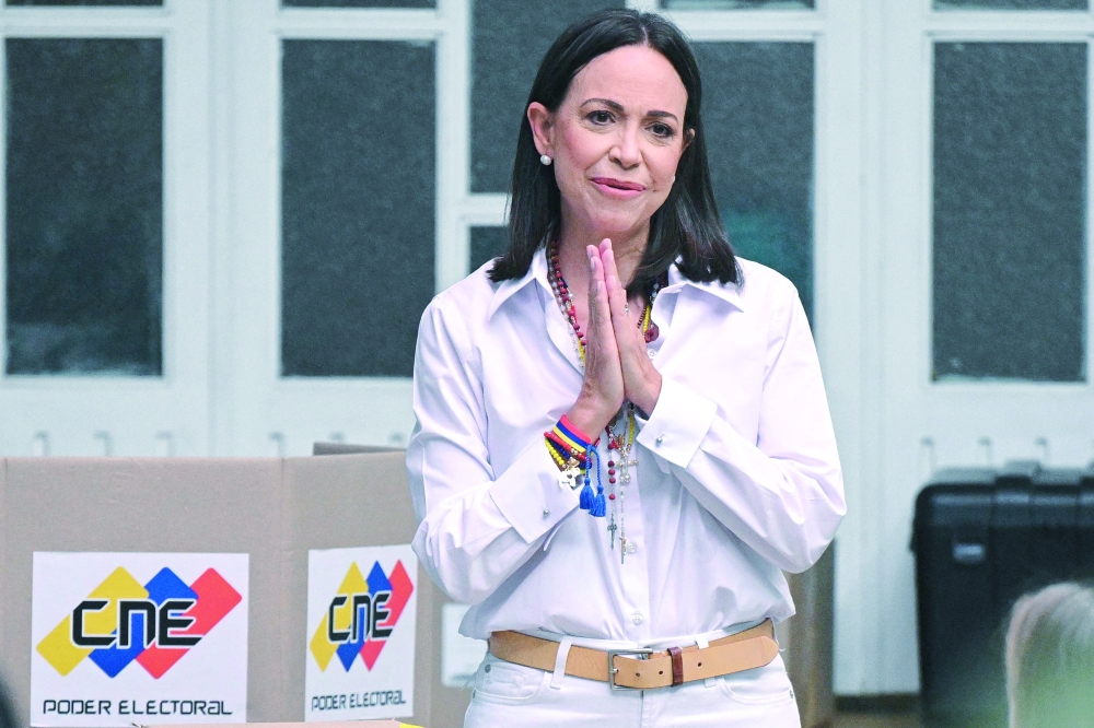Venezuelan opposition leader Maria Corina Machado.