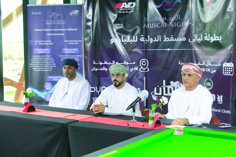 Khalid al Subhi, OBSC Chairman, revealed that the total prize pool for both tournaments amounts to RO 6,770.