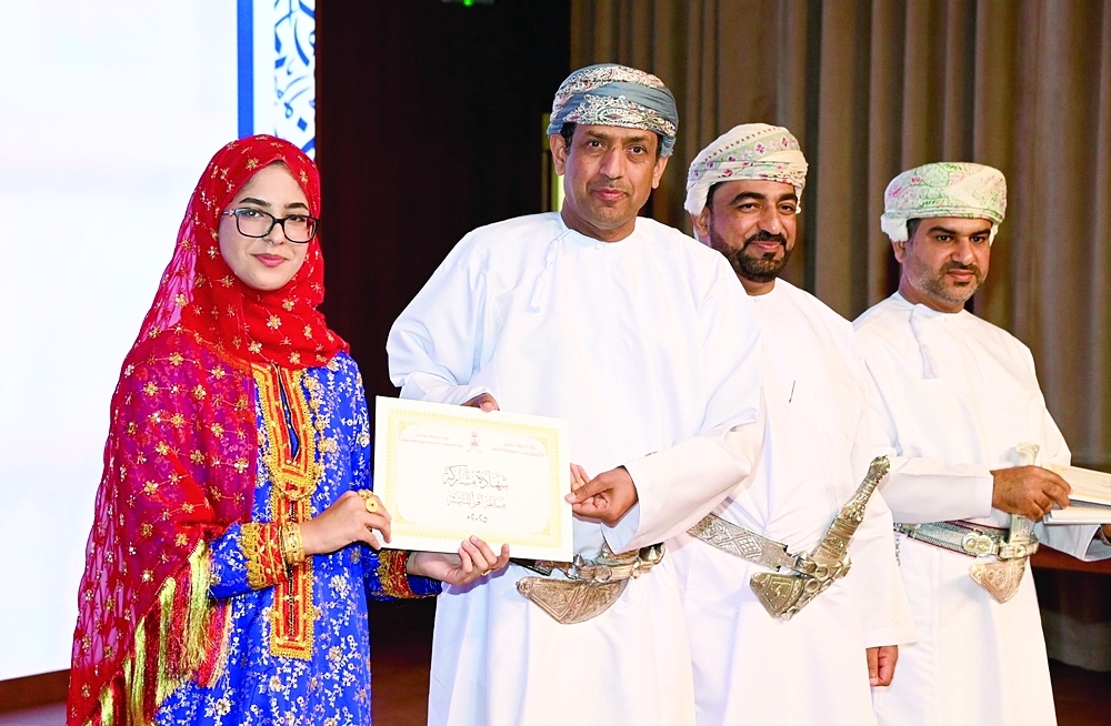 The chief guest honoured the top ten winners in each level of the competition. - ONA